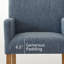 Fauteuil de salle à manger en lin 20,5 po résistant aux taches-1754048675