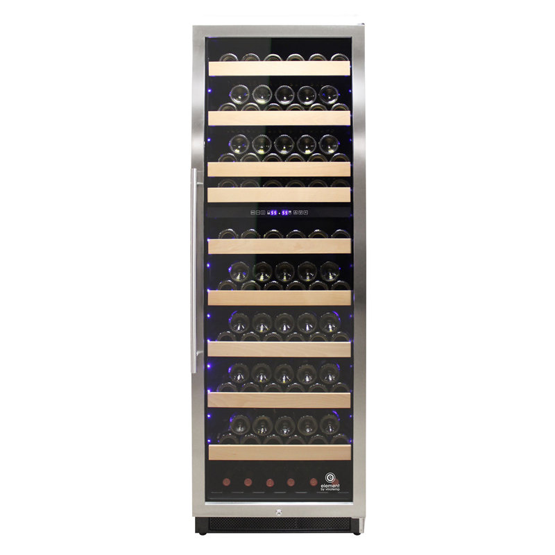 Vinotemp Connoisseur Series 168 Dual-Zone Wine Cooler, Right