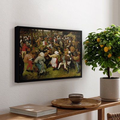 La danse du mariage (2), v. 1566-Peter Bruegel l'Ancien, toile tendue avec châssis