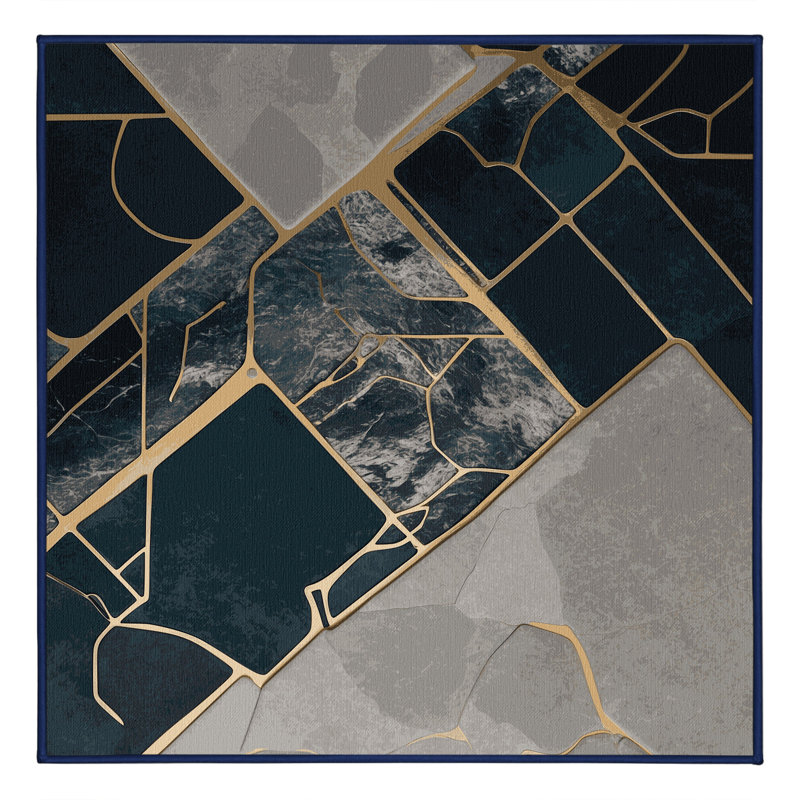 Spectrum Bridge Rug, Square 4'