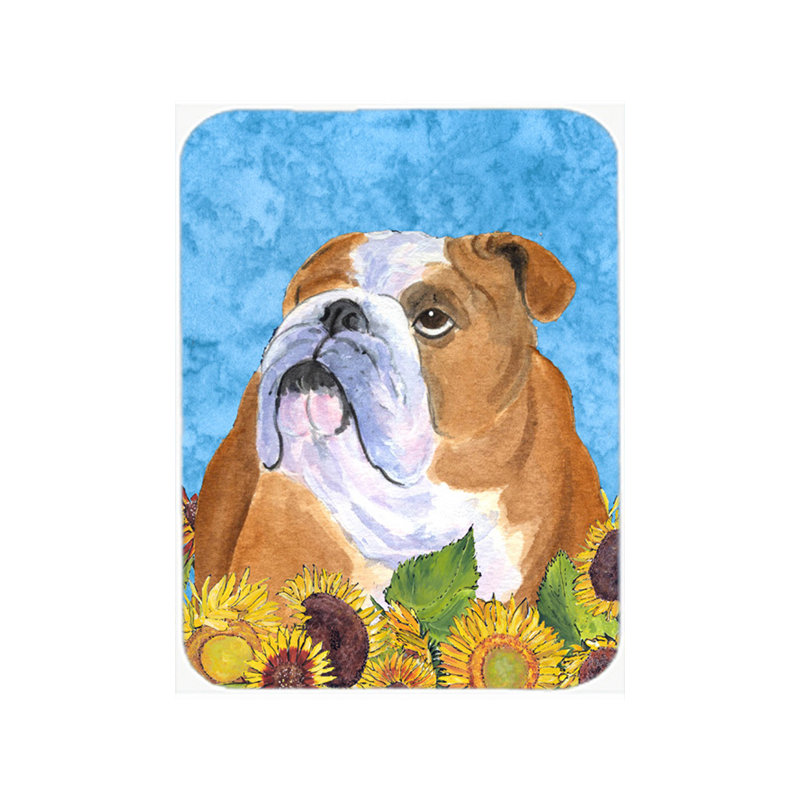 Planche à découper en verre English Bulldog
