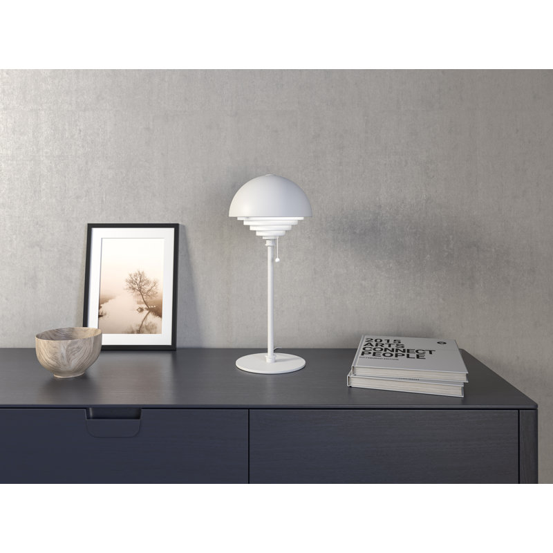 Motown Metal Buffet Lamp, White