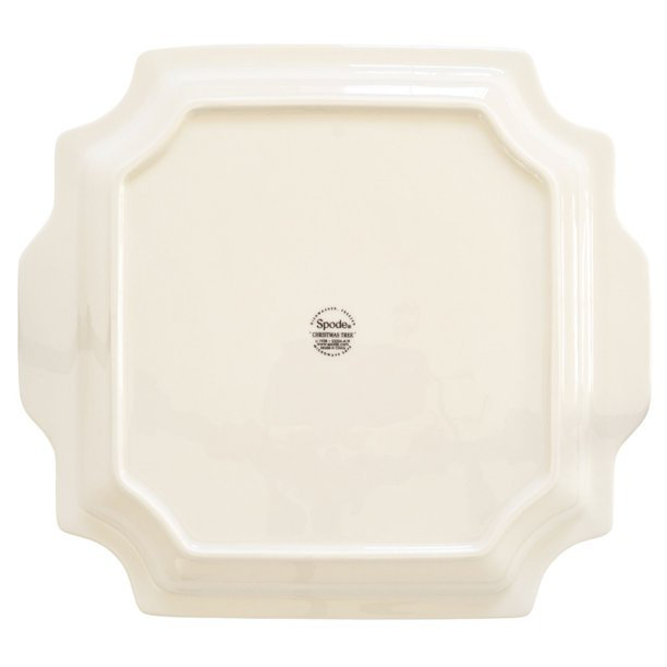 Spode Christmas Tree Square Handled Platter 12.5"