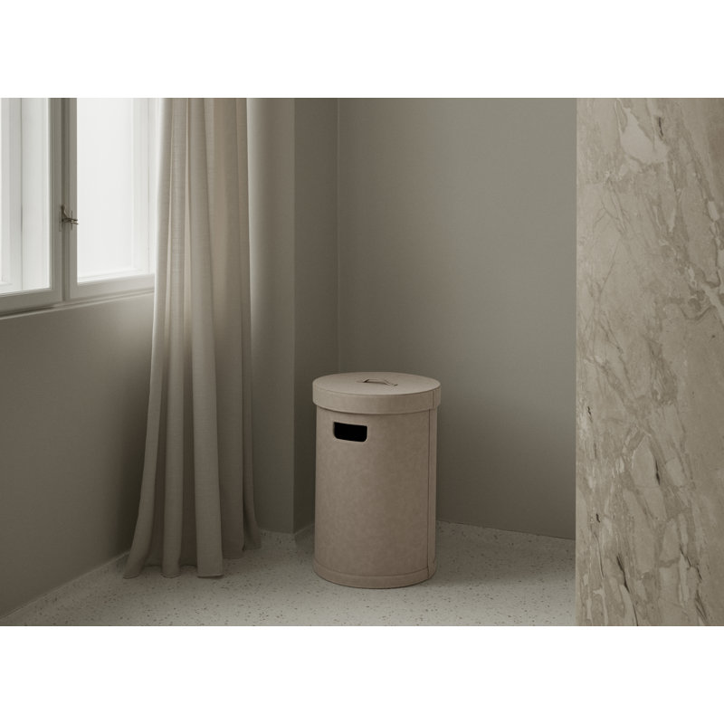 SAHLA Leather / Faux Leather Storage Bin Set, 52.8, Light Tan