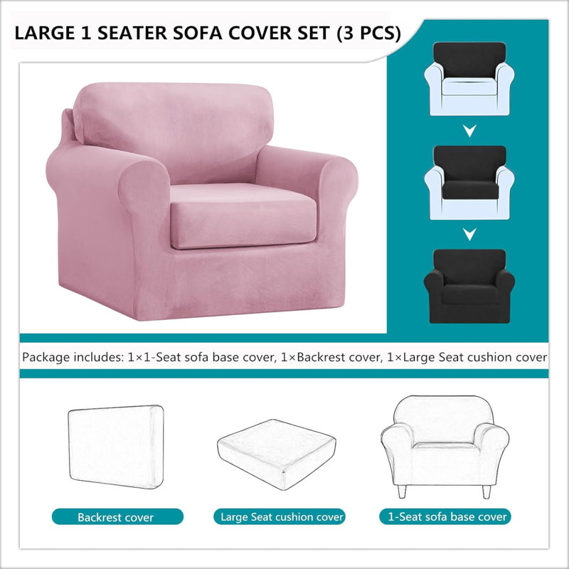 Outdoor Patio Sofa Cover, Pink