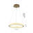 1-Light Sand Gold LED Chandelier With A Clear Acrylic Diffuser