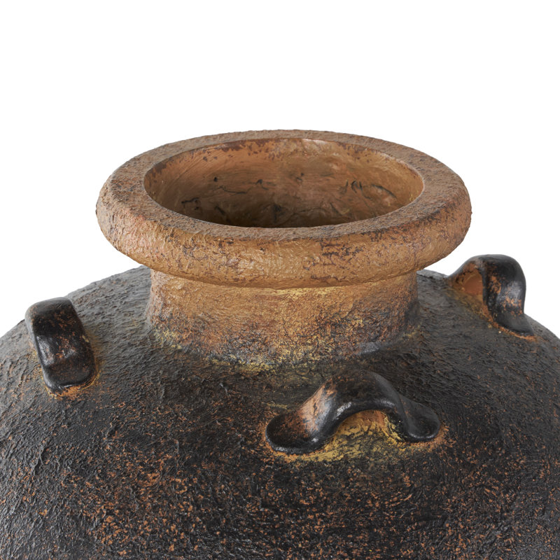 Vase en cuivre Classen, H 15,85 po x l 11,85 po x P 11,85 po