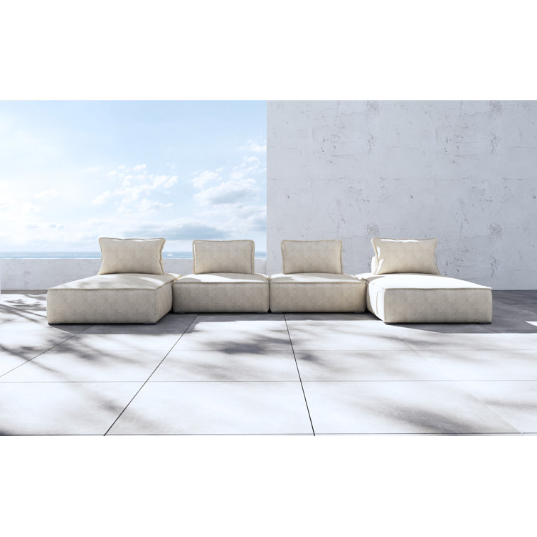 Mirri Outdoor Modular Sofa 05 In Textured Greige