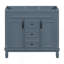 Meuble-lavabo 36 po sans lavabo supérieur, armoire seulement, armoire de rangement moderne avec 2 portes à fermeture douce et 2 tiroirs-2078505325