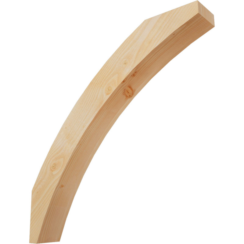 Genouillère Thorton, Sapin Douglas de 6 po (sciage brut), 38 po X P 38 po H