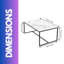 Rochella Rectangular Faux Marble Coffee Table Living Room Furniture