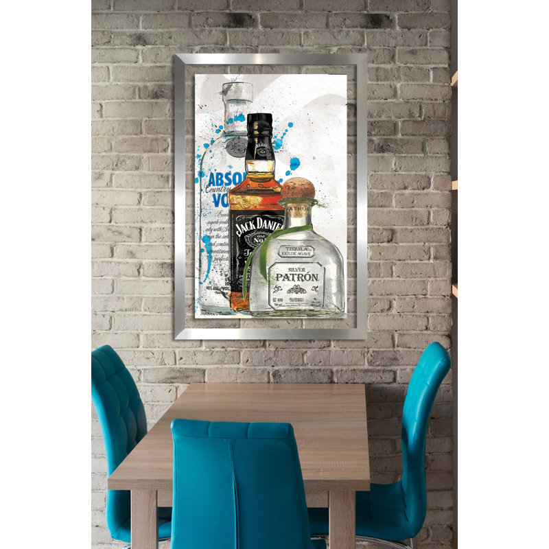 «3 Amigos» par Jodi - impression d'art graphique, H 30 po x l 18 po x P 1 po, Toile tendue