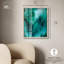 Art texturé bleu sarcelle texturé «I Shadowbox» par Art Remedy-115128130-115128131
