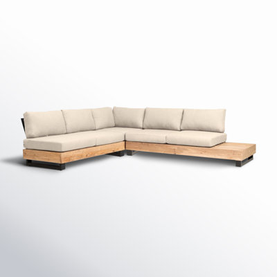 Combes 5 - Person Modular Patio Conversation Set with Sunbrella® Cushions