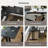 Black L-Shaped Solid Wood desks-108213430-108213428