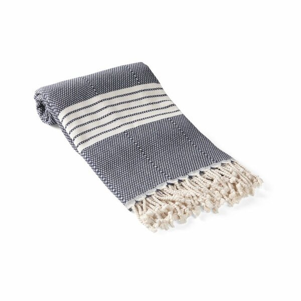 Boho Luxury Hand Towel and Wash Cloth Fringe Towel Set Gray