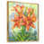 Toile avec cadre flottant or