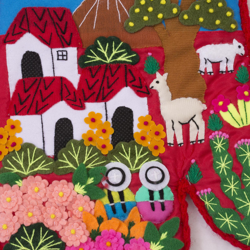 Gant de cuisine décoratif fait à la main en mélange de coton