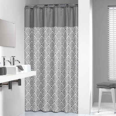 Sealskin Shower Curtain Angoli 180cm Grey