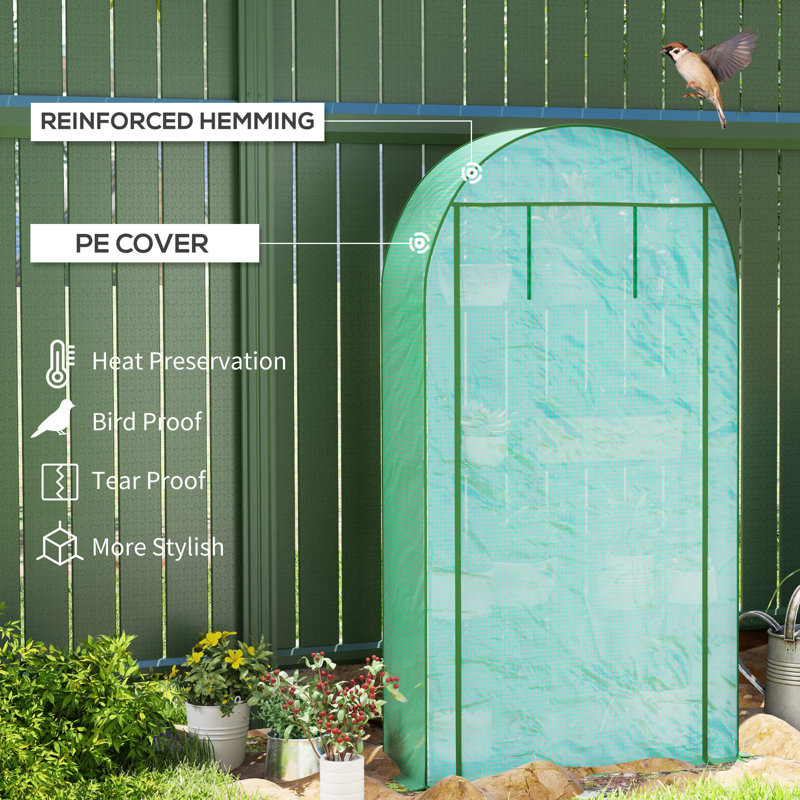 3.5 Ft W x 1.5 Ft D Mini Greenhouse