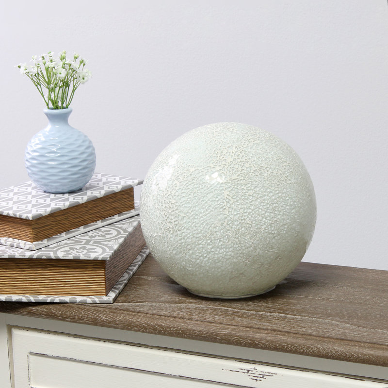 Brathwaite Ceramic Globe Lamp, White