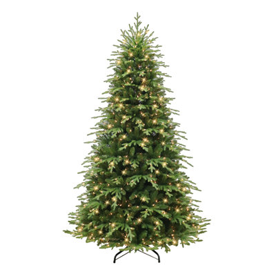 90' Lighted Artificial Fir Christmas Tree