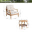 Ensemble de conversation avec coussins pour 2 personnes Arcadia