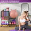 Support à 5 niveaux pour haltères, support de rangement pour tapis de yoga, support de rangement pour gym à domicile, organisateur de rangement pour équipement d'entraînement, support de rangement pour poids avec crochets et roues