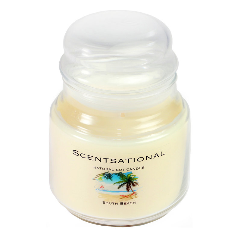 Bougie au soja naturel, South Beach