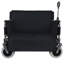 Chariot pliant avec banquette et chariot utilitaire pliable 3 en 1 avec pneus de plage tout-terrain d'une capacité de 500 lb-1614299480