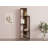 Modern Walnut Bookshelf with Numerous Shelves, 19.5 x 63.0 x 7.7 inches | 100% Melamine Coated Particle Board, Thickness: 0.7 inches | Wall-Mountable for Extra Storage | Stylish & Functional Design for Home or Office-1239575702