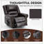 Fauteuil inclinable électrique Power Lift à double massage jusqu'à 350 lb, similicuir-727638806