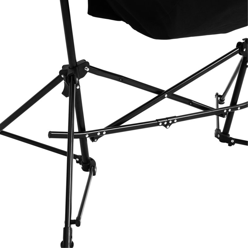 Chaise pliante portative, bleu, avec coussin et porte-gobelet pour l'extérieur Parkour