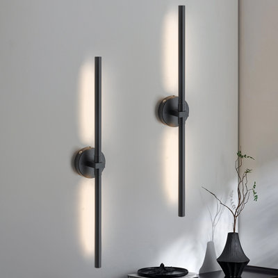 Appliques murales rechargeables à DEL 31 po avec télécommande Jaiman (ensemble de 2)