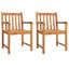 Shadrick 2 - Person Acacia Solid Wood Patio Dining Set Square Table