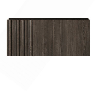 30" Espresso Plywood Cabinet with Door and One Drawer, No Basin and Top, No Faucet and Sink Cover