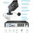 3K 5MP 8CH POE NVR Security Camera System 2TB HDD, 4pcs Outdoor POE Camera, Human Detection