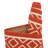 Outdoor Preen Area Rug Red Ivory Color-71178821