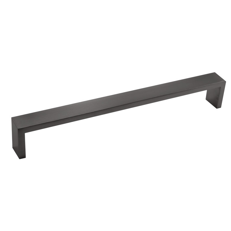 Modern Cabinet Pull, Satin Stainless Steel, 7 5/8"