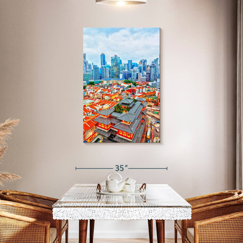 Quartier chinois Sireci, H 45 po x l 30 po