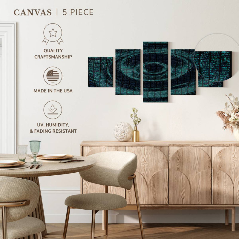 Data Ripple, 36" H x 80" W