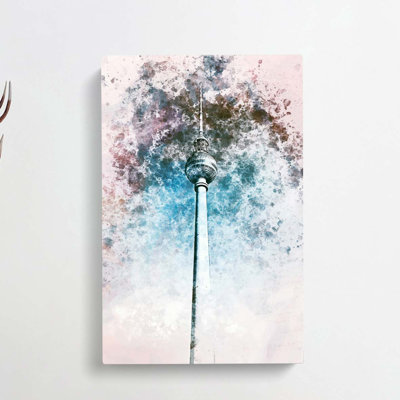 Alexanderplatz In Berlin In Abstract - Wrapped Canvas Print