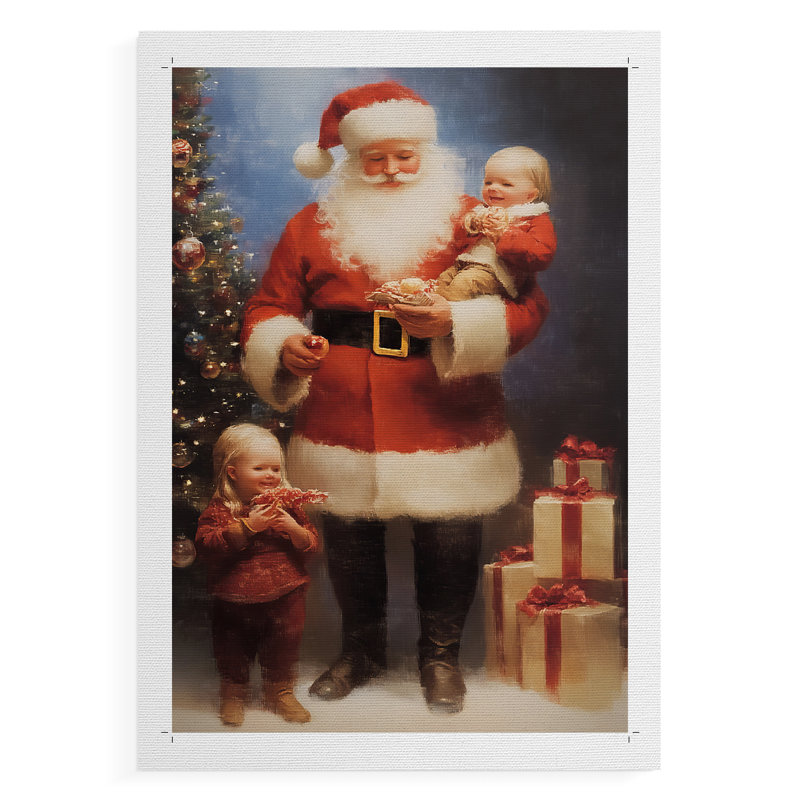 Art des Fêtes de Noël - série 2-XCIX - impression sur toile seulement - NON-CADRE, H 18 po x l 12 po
