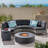 Ensemble de conversation modulaire avec coussins 3 pièces Ancil-20348641