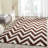 Sanyla Hand Tufted Wool Chevron Rug-946360156