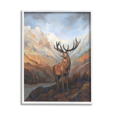 " Wild Deer Breathtaking Mountain View "
