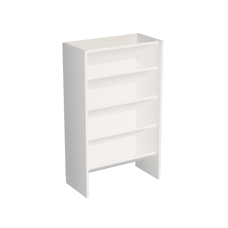 Elarco 15 Pair Shoe Rack, White