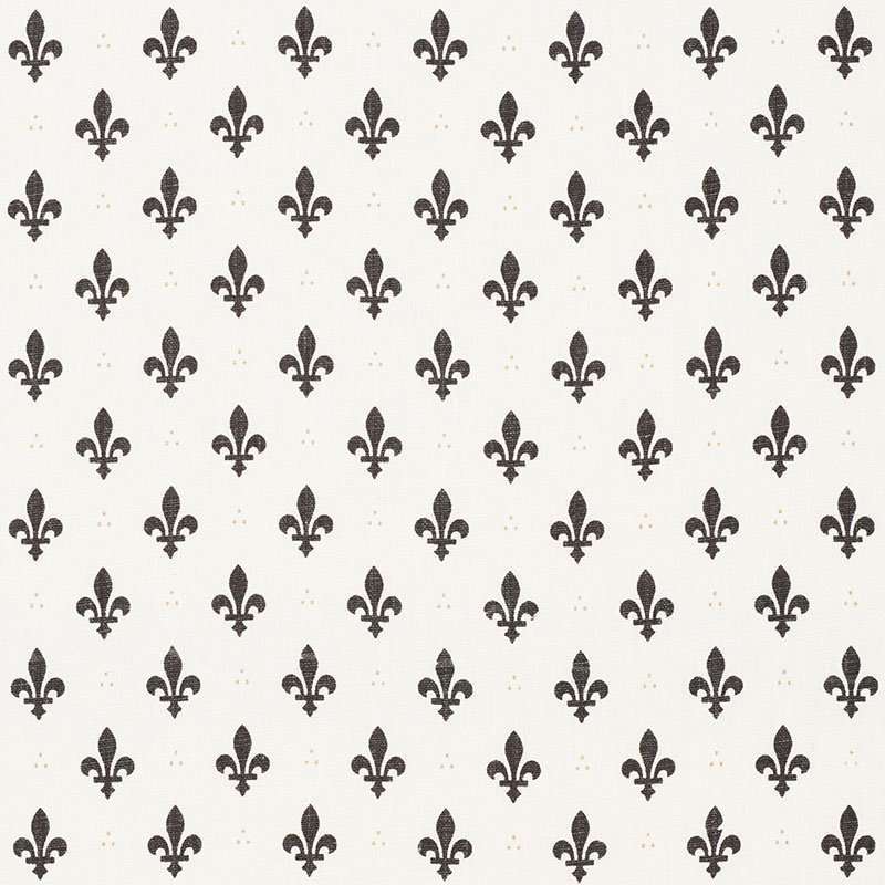 Tissu fleur de lys, Anthracite