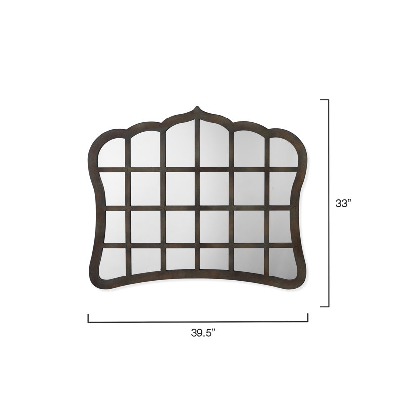 Wood Flat Wall Mirror