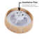 Woven RGB Fandelier with Light，Flush Mount  Ceiling Fan with Light Kit and Remote Control/APP